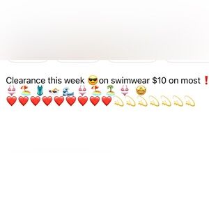 👀  $10 SWIMWEAR ✅
Look for the bikini 👙 emoji  !!